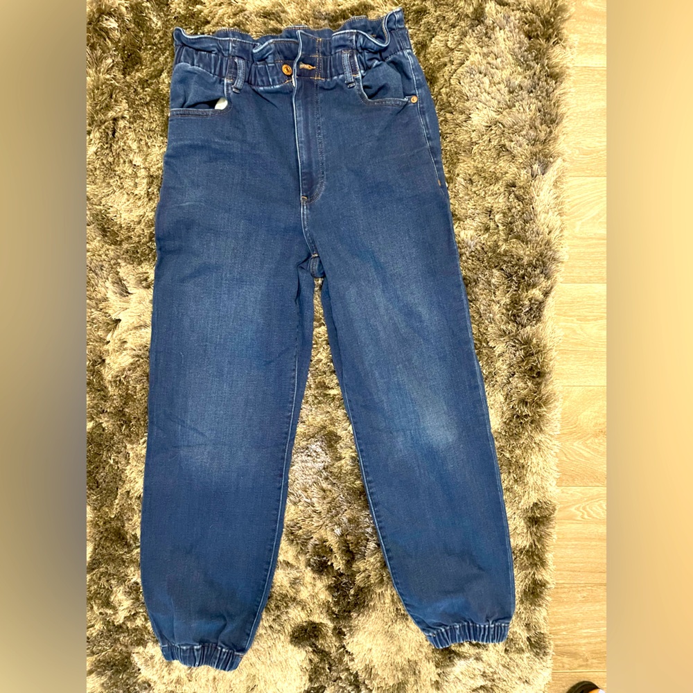 Stylish Blue Denim Jogger Pants